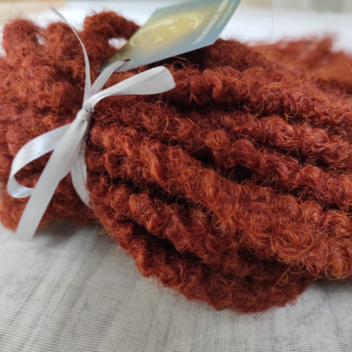 This rich, earthy shade of deep rusty red blends fiery energy with natural elegance — perfect for those who want a bold yet grounded look. Soft, lightweight, and reusable synthetic dreaded curls (standard dreaded, braided middle or push-up). Natural-looking waves let you brush these curls, which keeps them looking good longer!