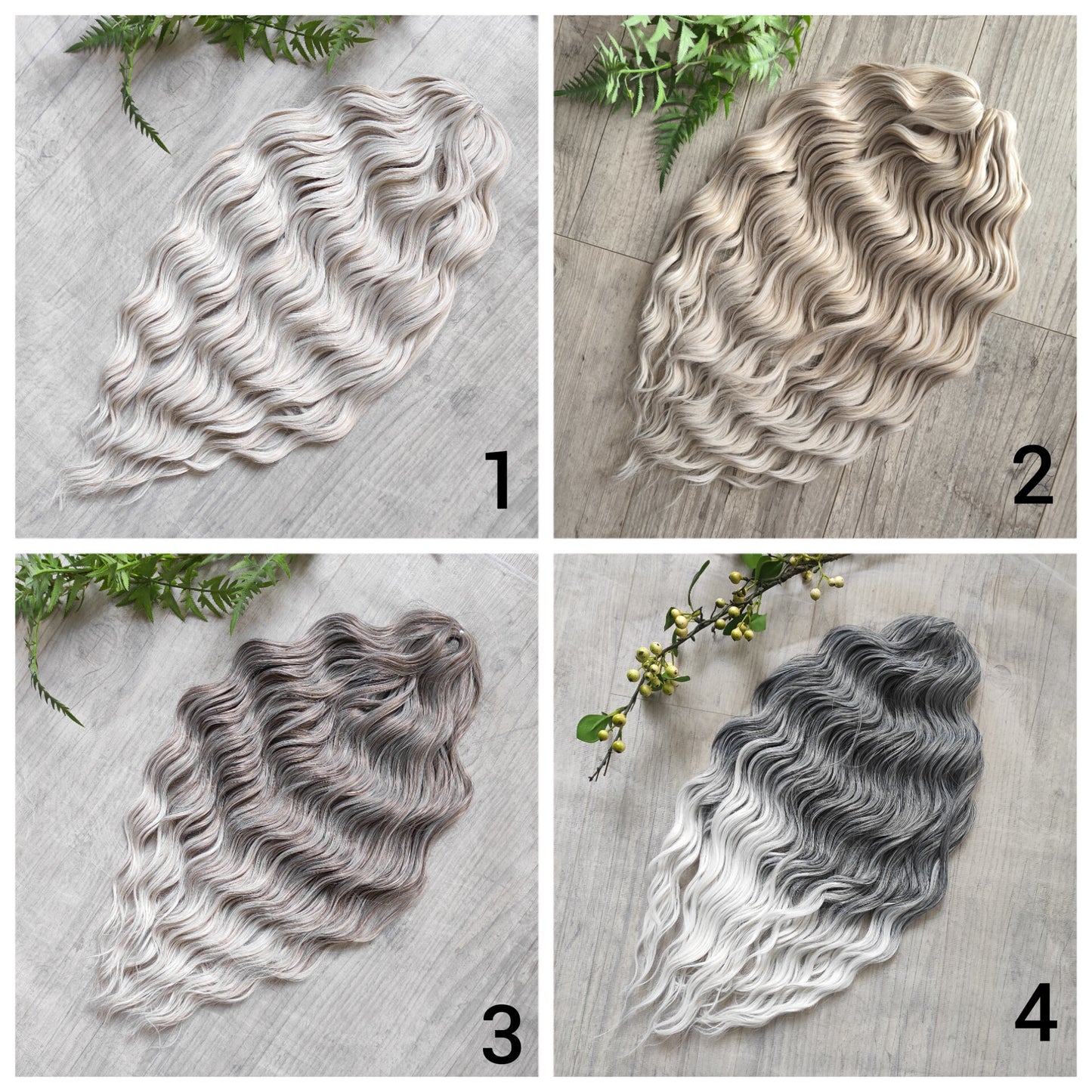 Blonde soft, lightweight, and reusable synthetic brushable double ended wavy dreadlocks (regular dreaded or push-up)