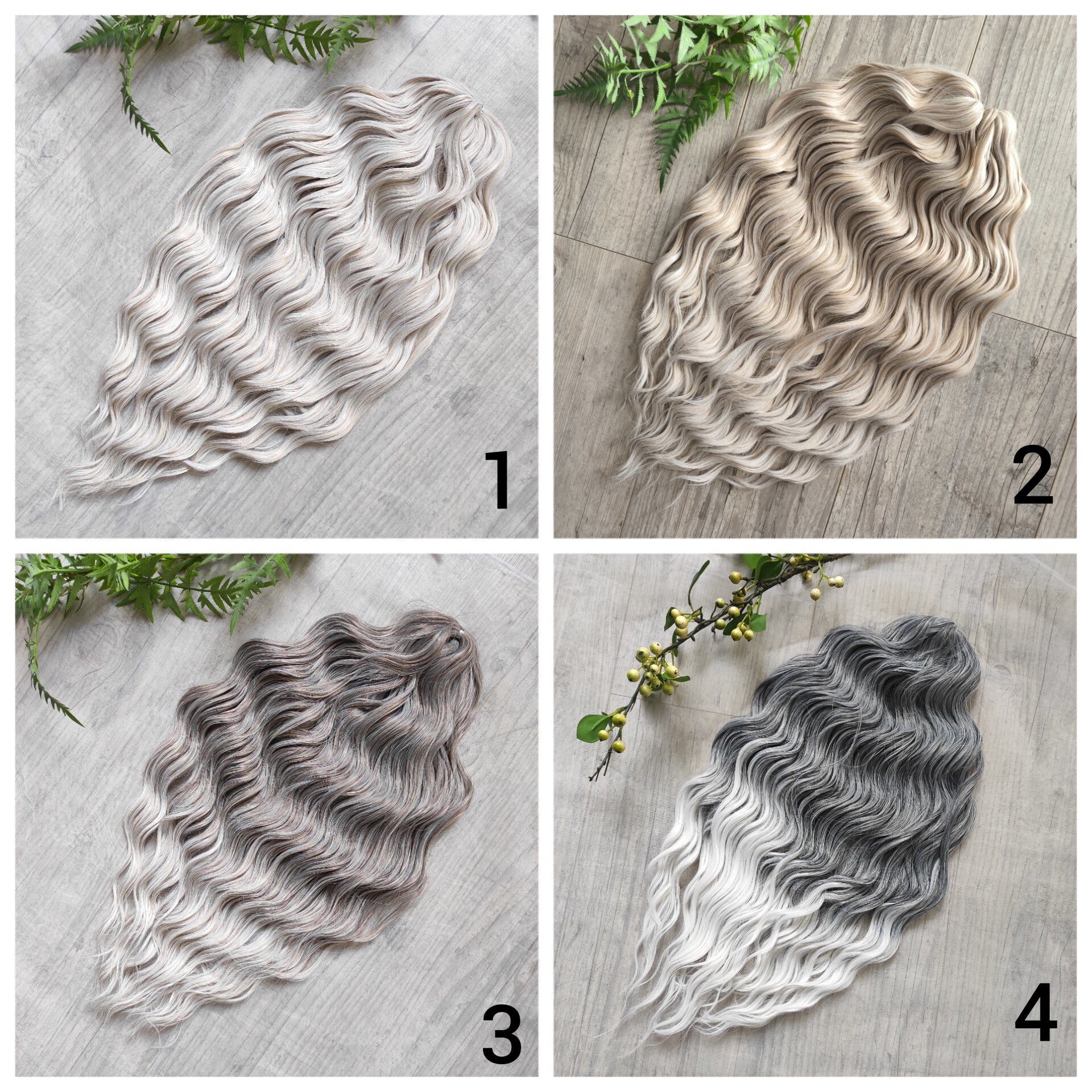 Blonde soft, lightweight, and reusable synthetic brushable double ended wavy dreadlocks (regular dreaded or push-up)
