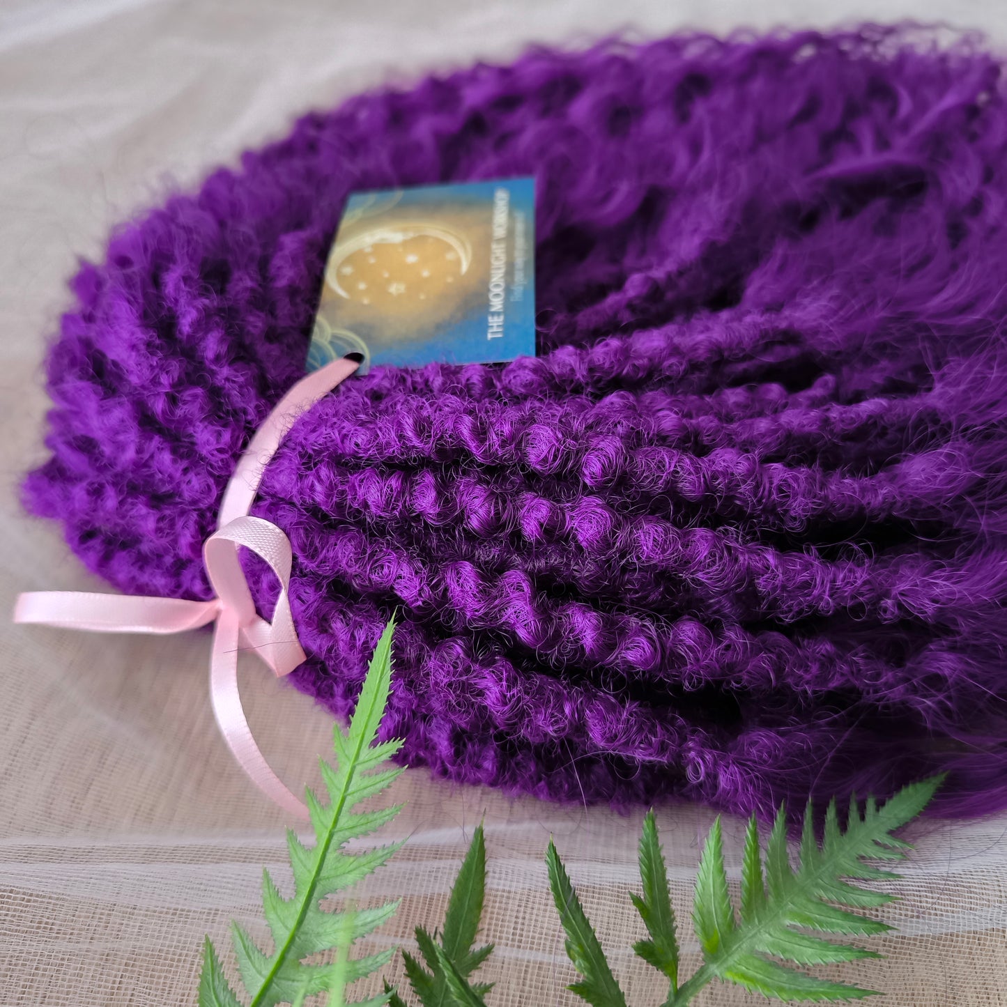 Purple soft, lightweight, and reusable synthetic brushable double ended wavy dreadlocks (NOT BRUSHABLE).