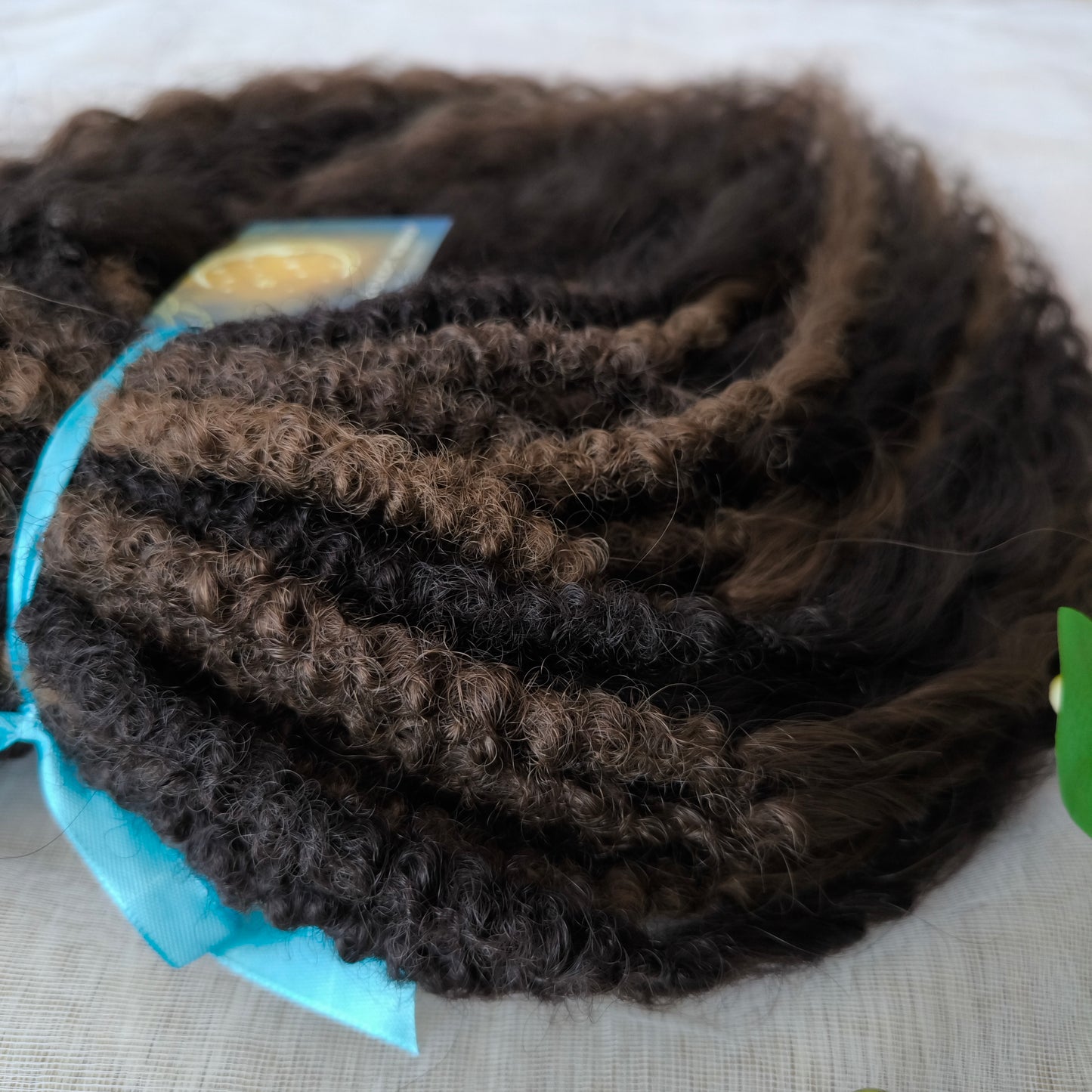 Soft, lightweight, and reusable synthetic sets of regular double ended curls (NOT BRUSHABLE) in brown shades:
1. dark chocolate brown;
2. middle brown
3. light brown