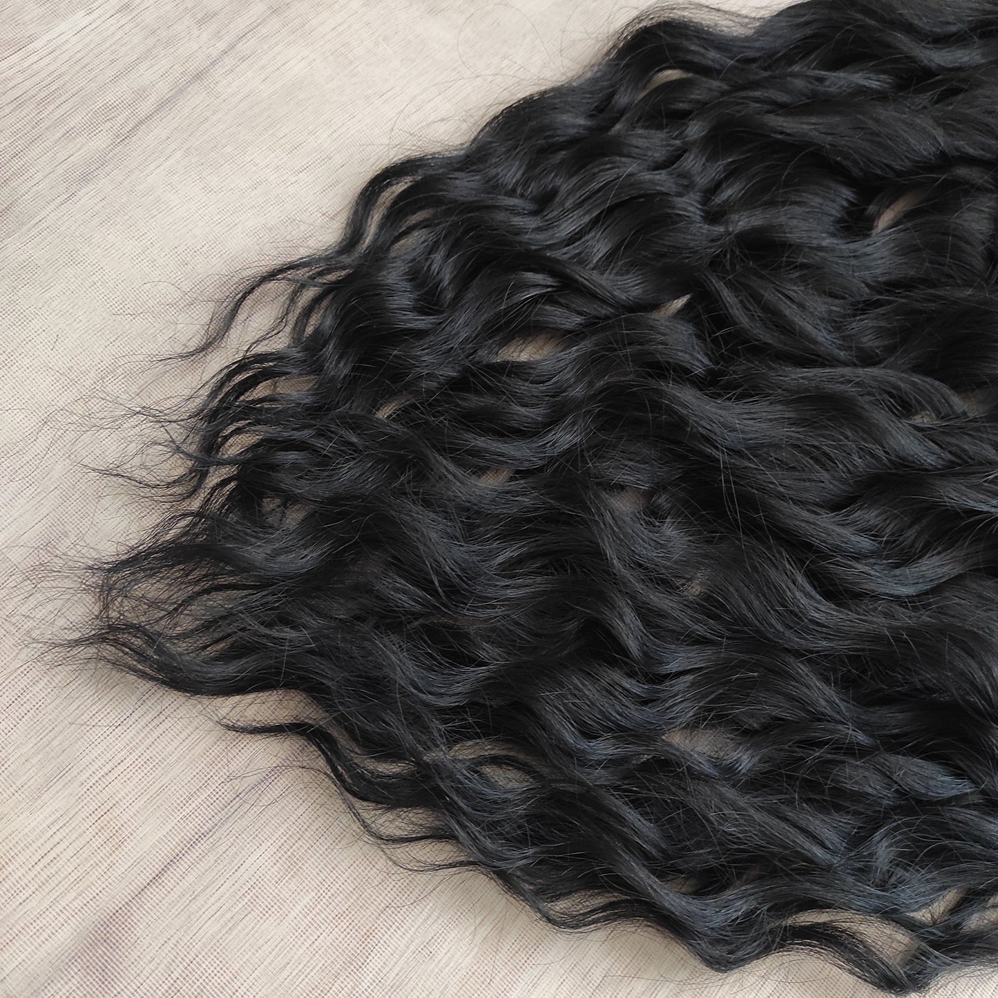 Black BRUSHABLE synthetic DE dreaded curls (regular or push-up)