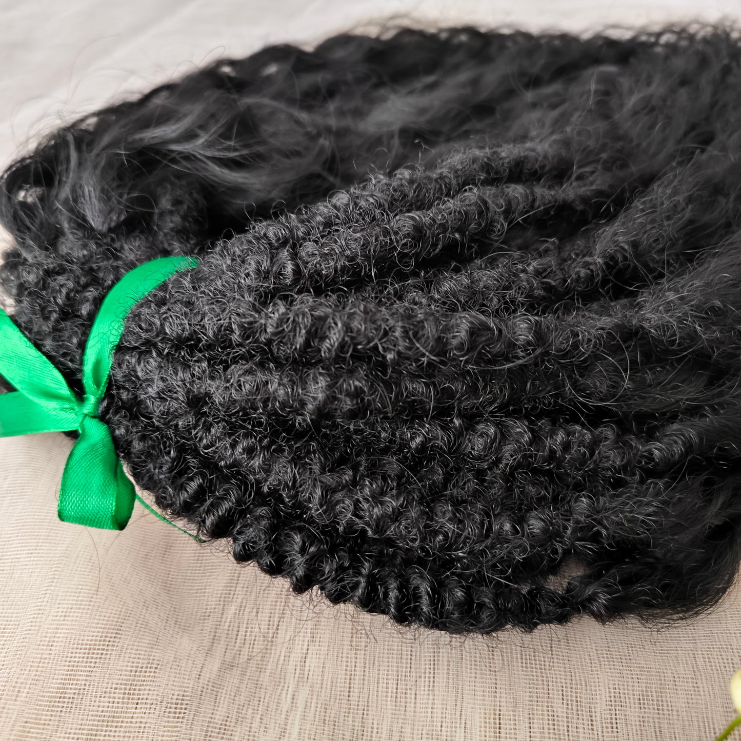 Black curly dreads: soft synthetic wavy dreadlocks (regular dreaded or push-up/Dolly)