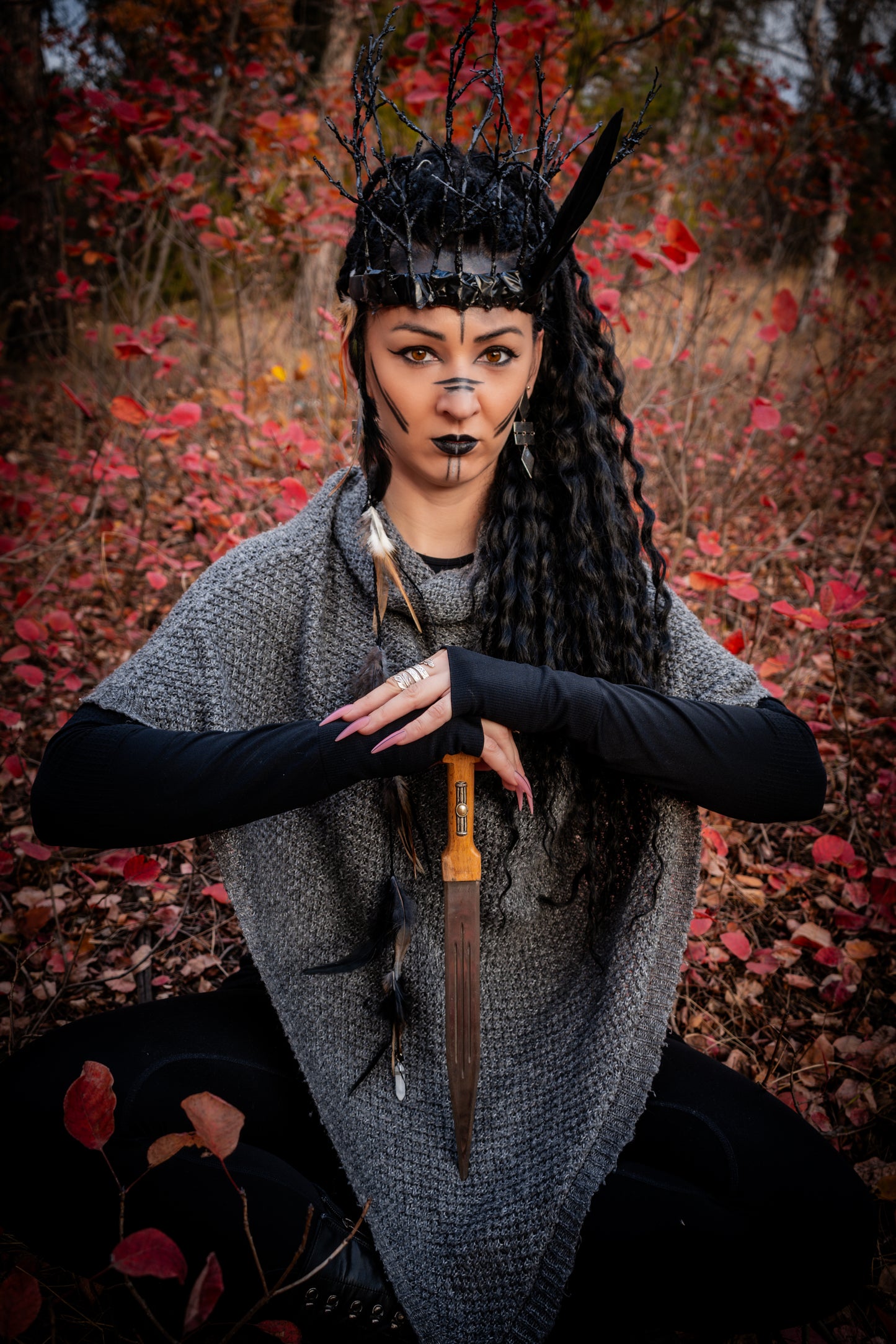Black curly dreads: soft synthetic wavy dreadlocks (regular dreaded or push-up/Dolly)