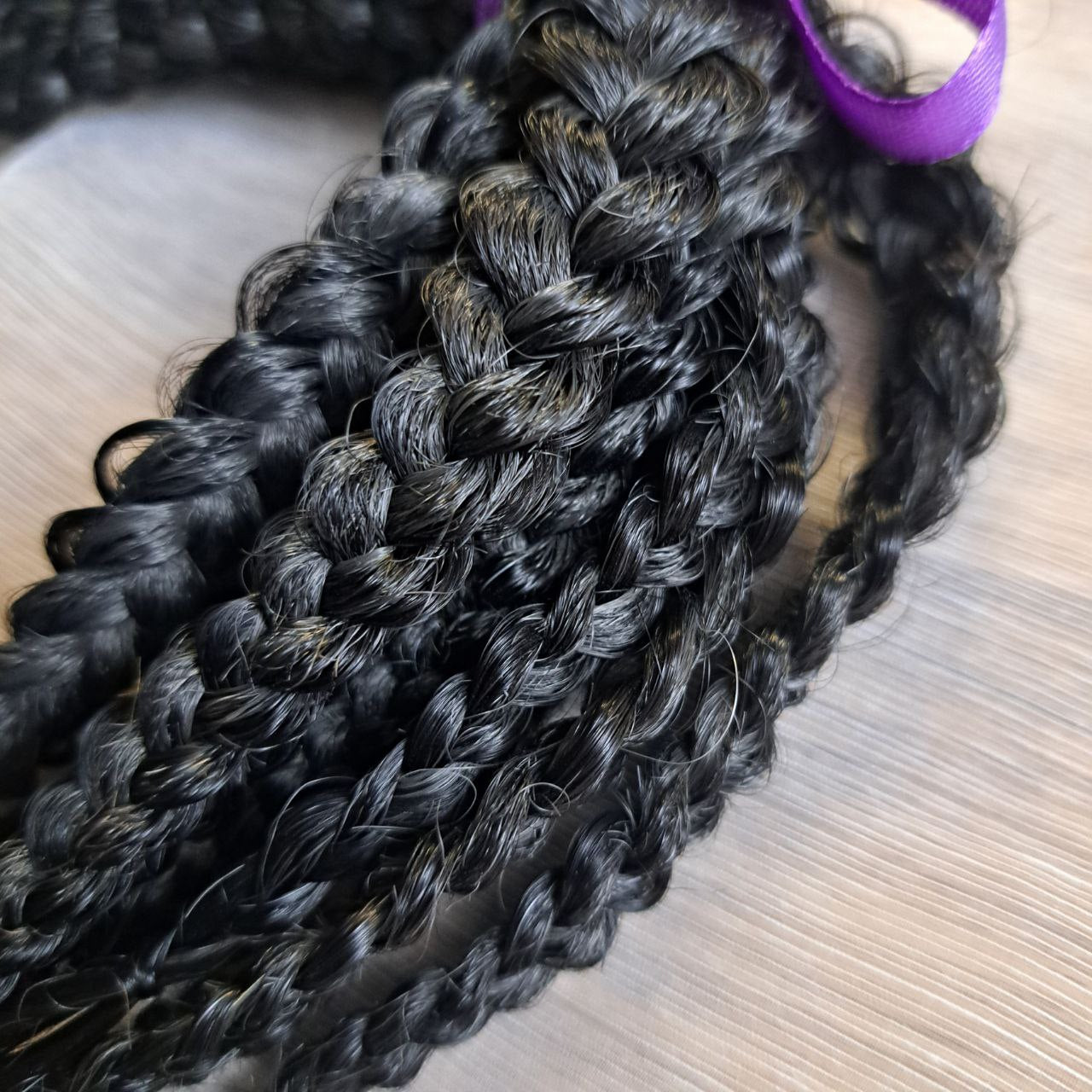 Ombre from black to light pink/blonde soft, lightweight, and reusable synthetic brushable double ended wavy dreadlocks (regular dreaded, braided middle or push-up).