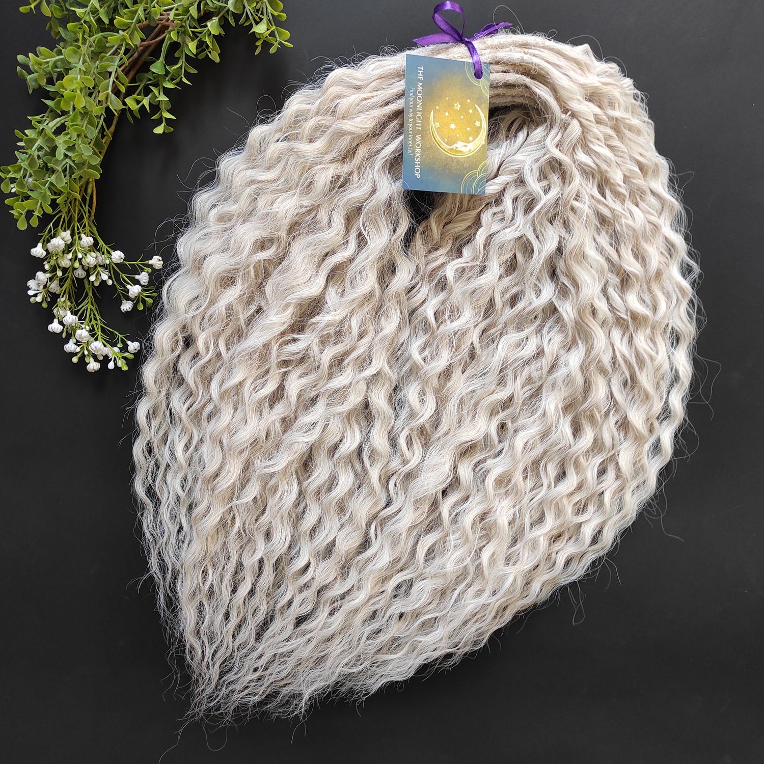 Synthetic dreaded curls (non-brashable)