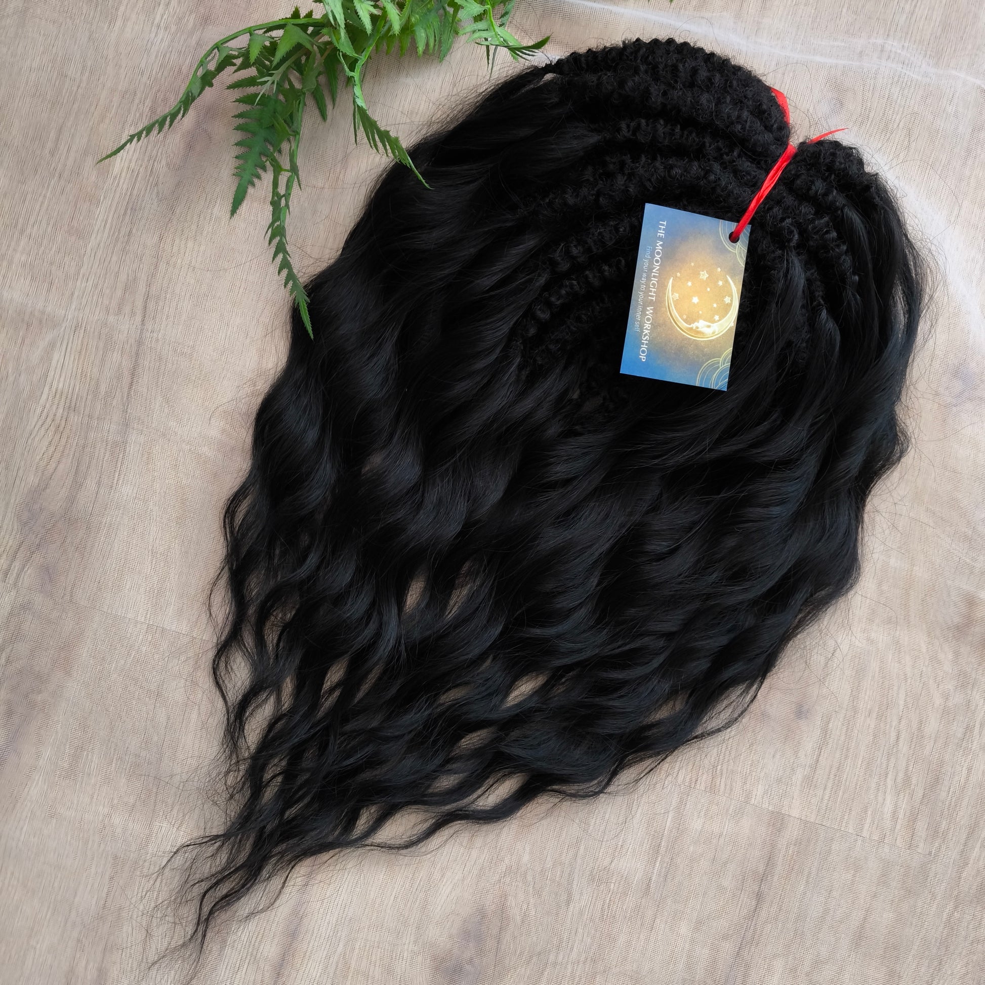 Black BRUSHABLE synthetic DE dreaded curls (regular or push-up)