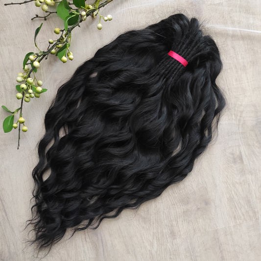 Black BRUSHABLE synthetic DE dreaded curls (regular or push-up)