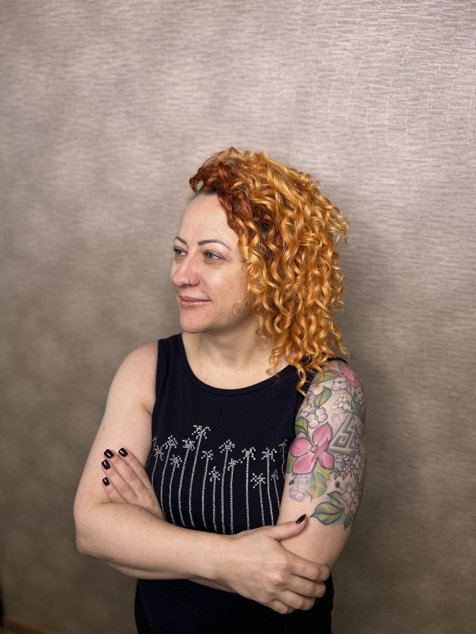 ombre ginger Short 10" (25 cm) bright colourful standard dreaded synthetic curls