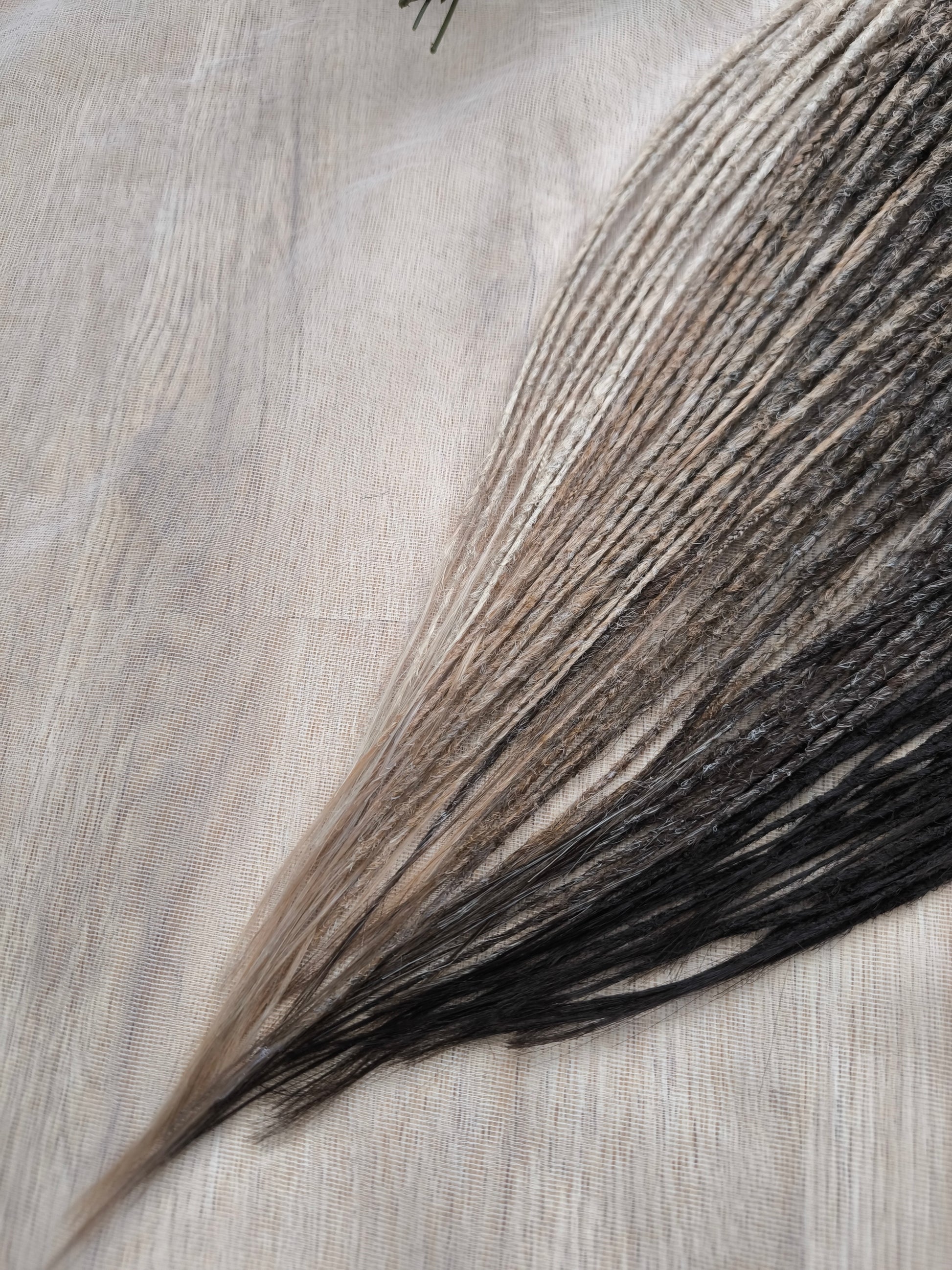 Wheat & Cocoa - a warm, natural blend of crochet dreads in wheat blonde, dark blonde with a smooth ombré transition, brown, and rich cocoa tones.

Length - 22-24 inches (55-60 cm)
Thickness of the dreads - ±0.8-1 cm