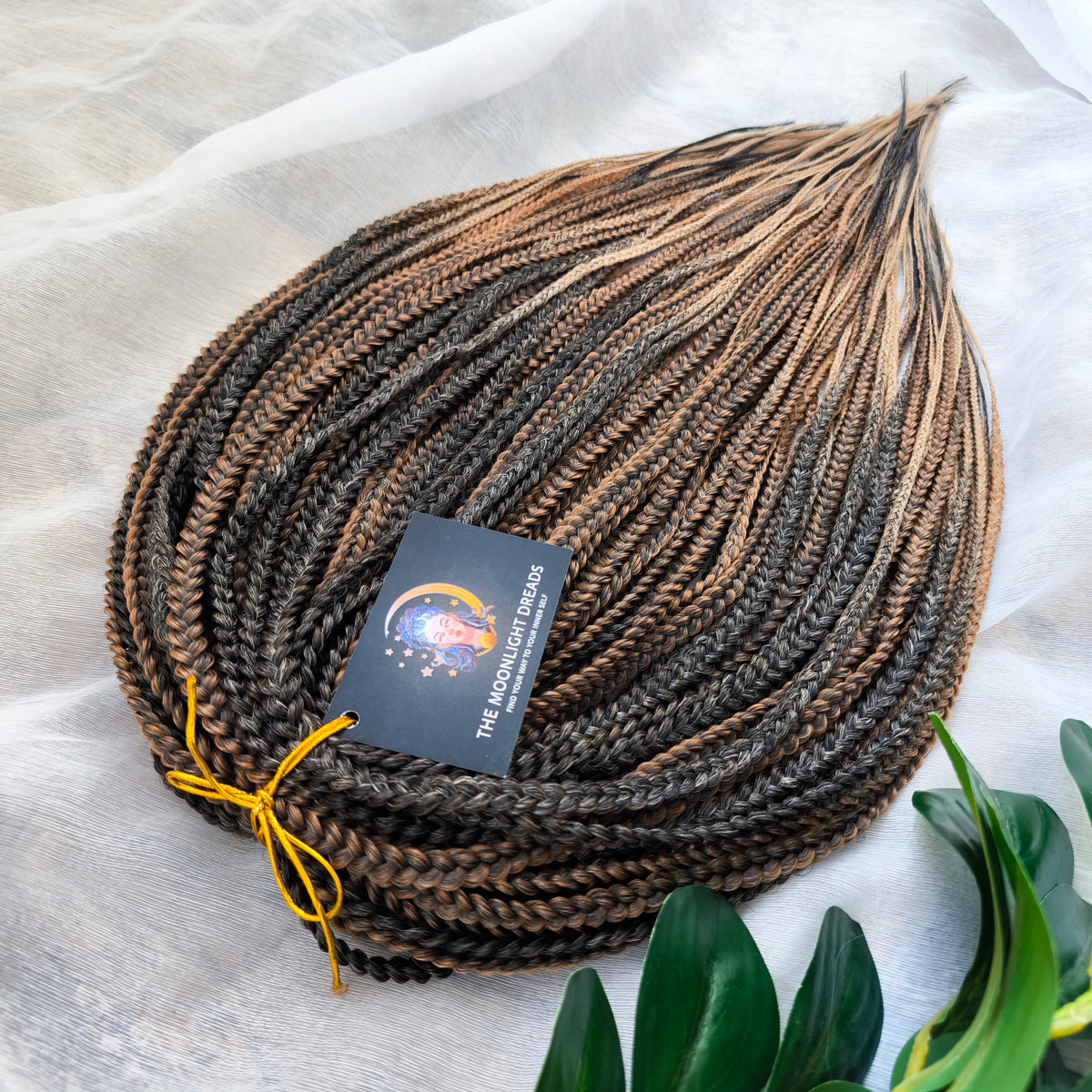 Truffle - a soft, lightweight, and reusable set of 50 DE 3D/stereo/heart braids. A rich blend of dark chocolate, coffee, caramel, and creamy shades. 