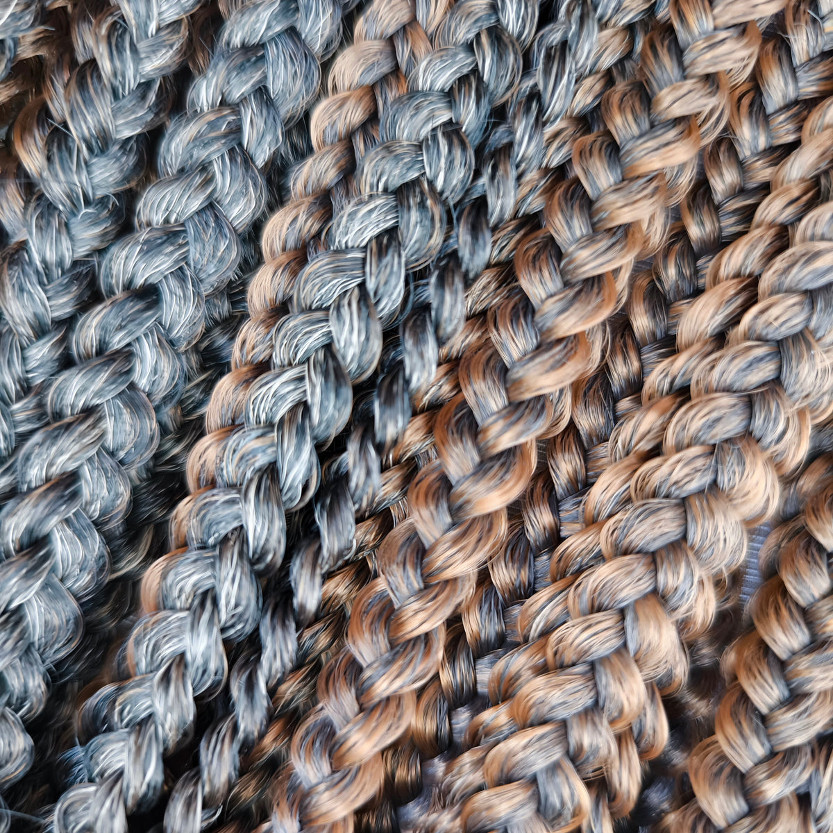 Truffle - a soft, lightweight, and reusable set of 50 DE 3D/stereo/heart braids. A rich blend of dark chocolate, coffee, caramel, and creamy shades. 