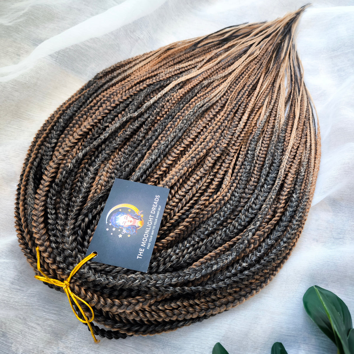 Truffle - a soft, lightweight, and reusable set of 50 DE 3D/stereo/heart braids. A rich blend of dark chocolate, coffee, caramel, and creamy shades. 