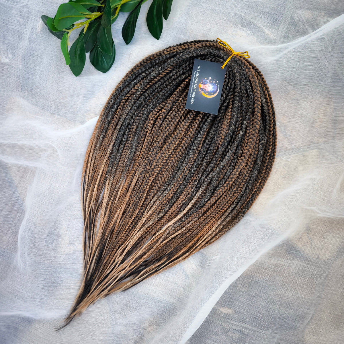 Truffle - a soft, lightweight, and reusable set of 50 DE 3D/stereo/heart braids. A rich blend of dark chocolate, coffee, caramel, and creamy shades. 