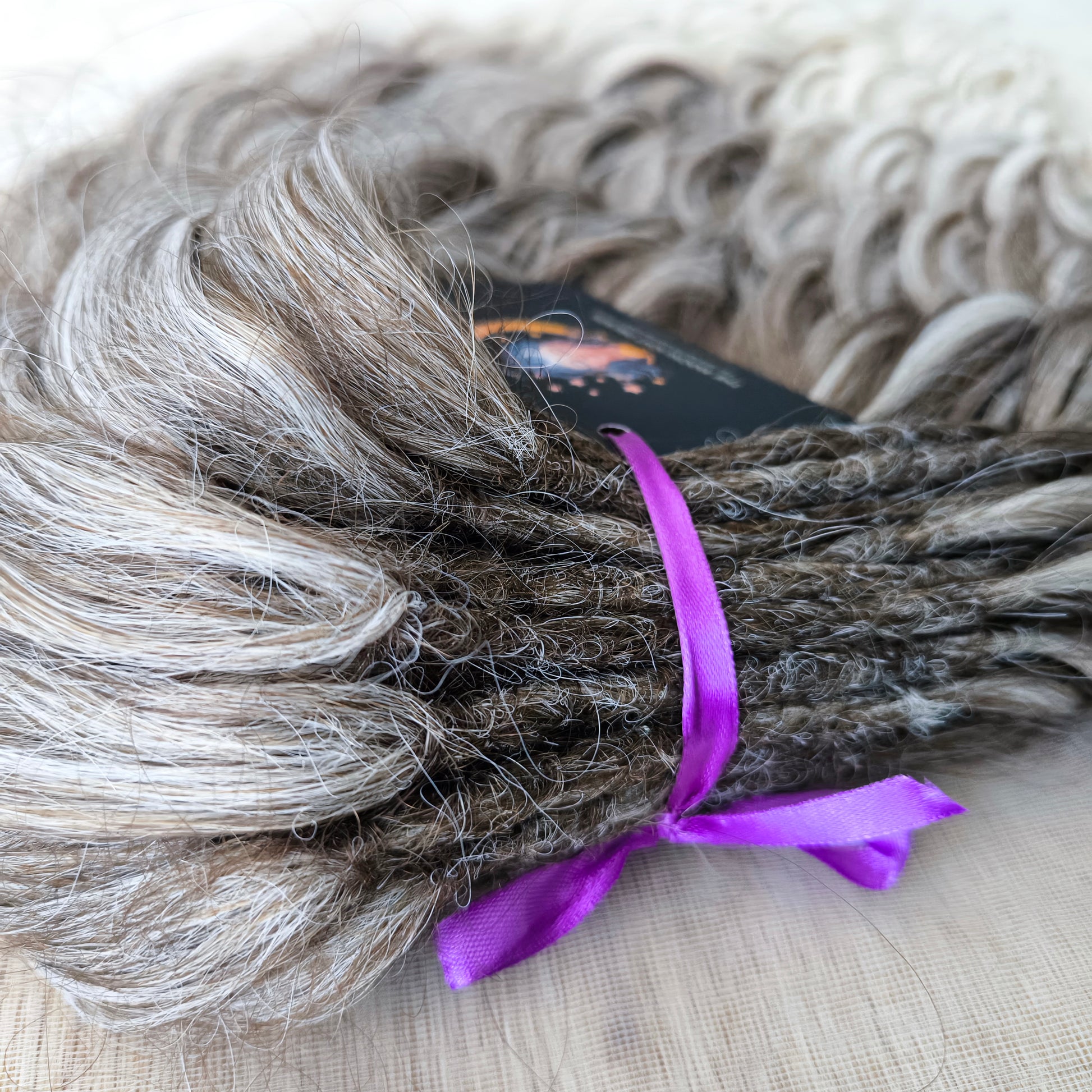 Ombre from dark ash to platinum blonde soft, lightweight, and reusable synthetic brushable double ended wavy dreadlocks (regular dreaded, braided middle, or push-up).


The length:
Standard dreaded - 22-24 inches (55-60 cm), dreaded part ±4-5 inches
Braided middle - 22-24 inches (55-60 cm), braid ±4-5 inches folded (total ±8-10 inches)
Push-up / Dolly - 20-22 inches (50-55 cm), dreaded part ±4 inches (from working side)