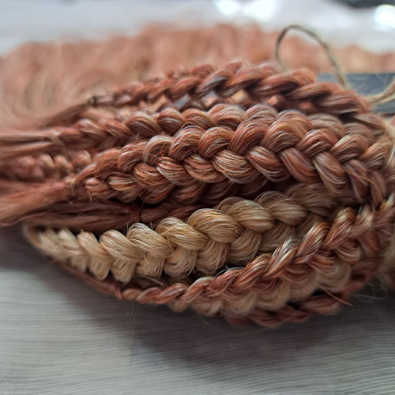 This set blends muted rosewood, sage-tinted blonde, and pinky blonde into a delicate, natural-looking gradient. It’s perfect for those who love calm, grounded colors.
Soft, lightweight, and reusable synthetic brushable double ended wavy dreadlocks (available as regular dreaded, braided middle, or push-up).