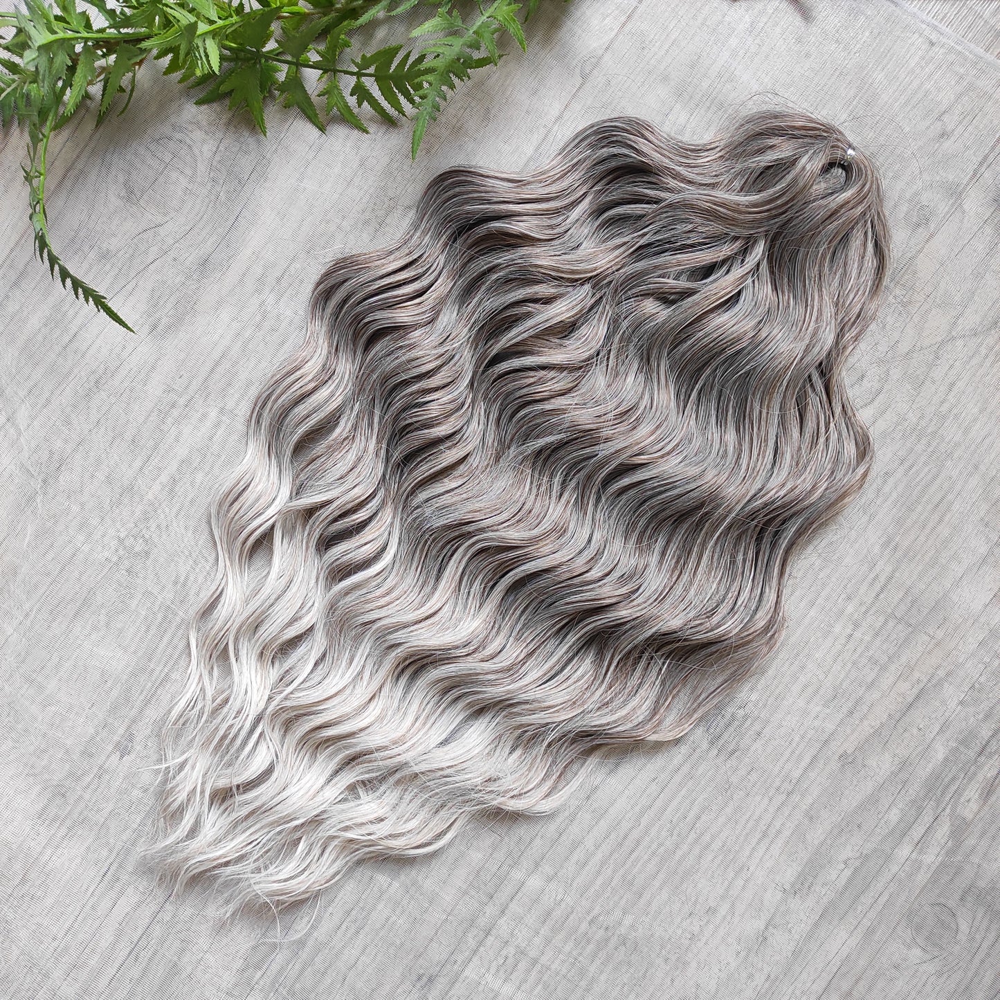 Blonde soft, lightweight, and reusable synthetic brushable double ended wavy dreadlocks (regular dreaded or push-up)