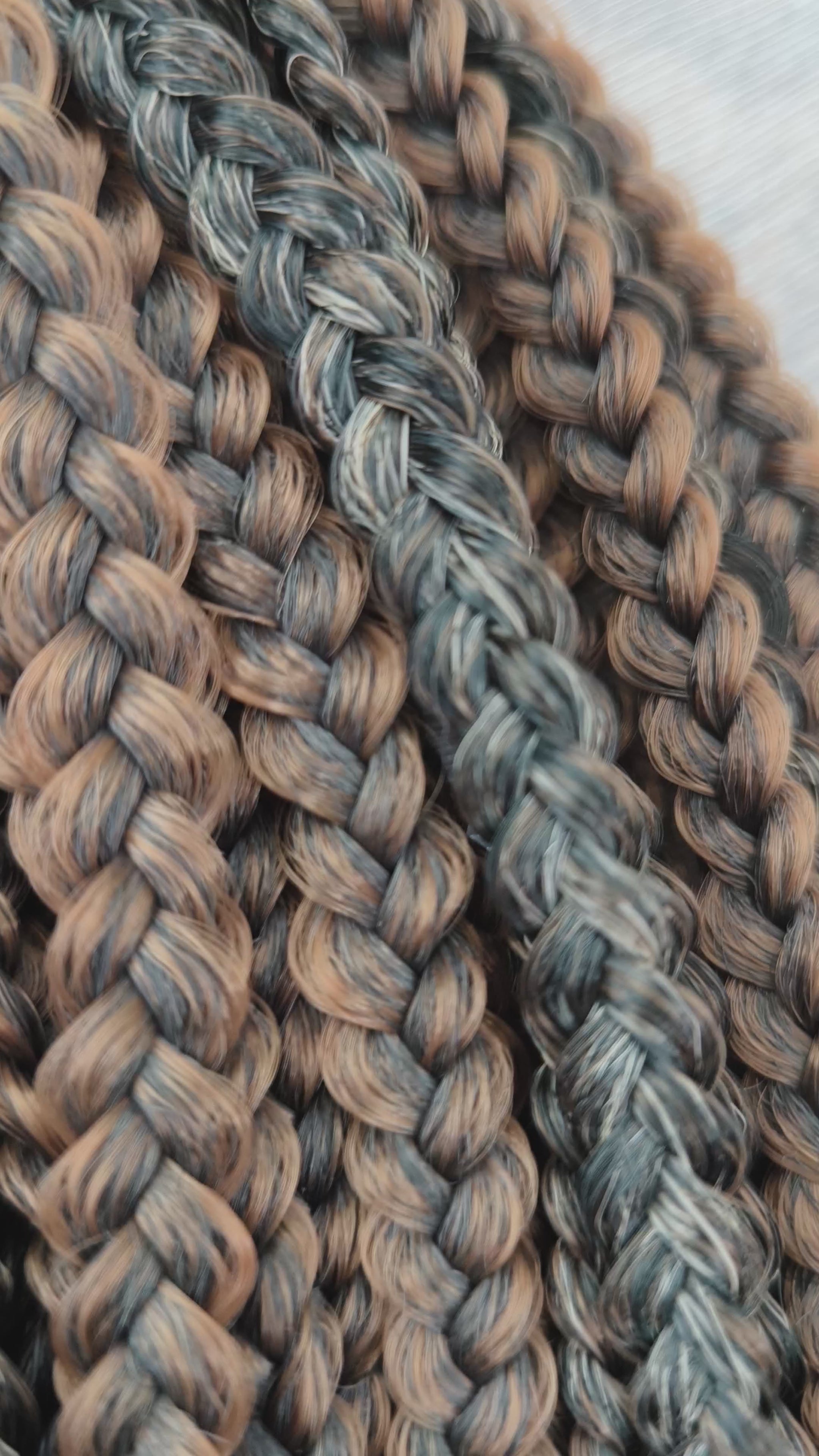 Truffle - a soft, lightweight, and reusable set of 50 DE 3D/stereo/heart braids. A rich blend of dark chocolate, coffee, caramel, and creamy shades. 