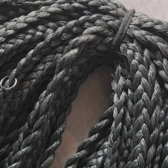 The set of 57 double ended synthetic braids and Senegalese twists ombre from black to grey "Graffit"

Standard length: 22-24 inches (55-60 cm)
Thickness of braids: ~0.8-1 cm