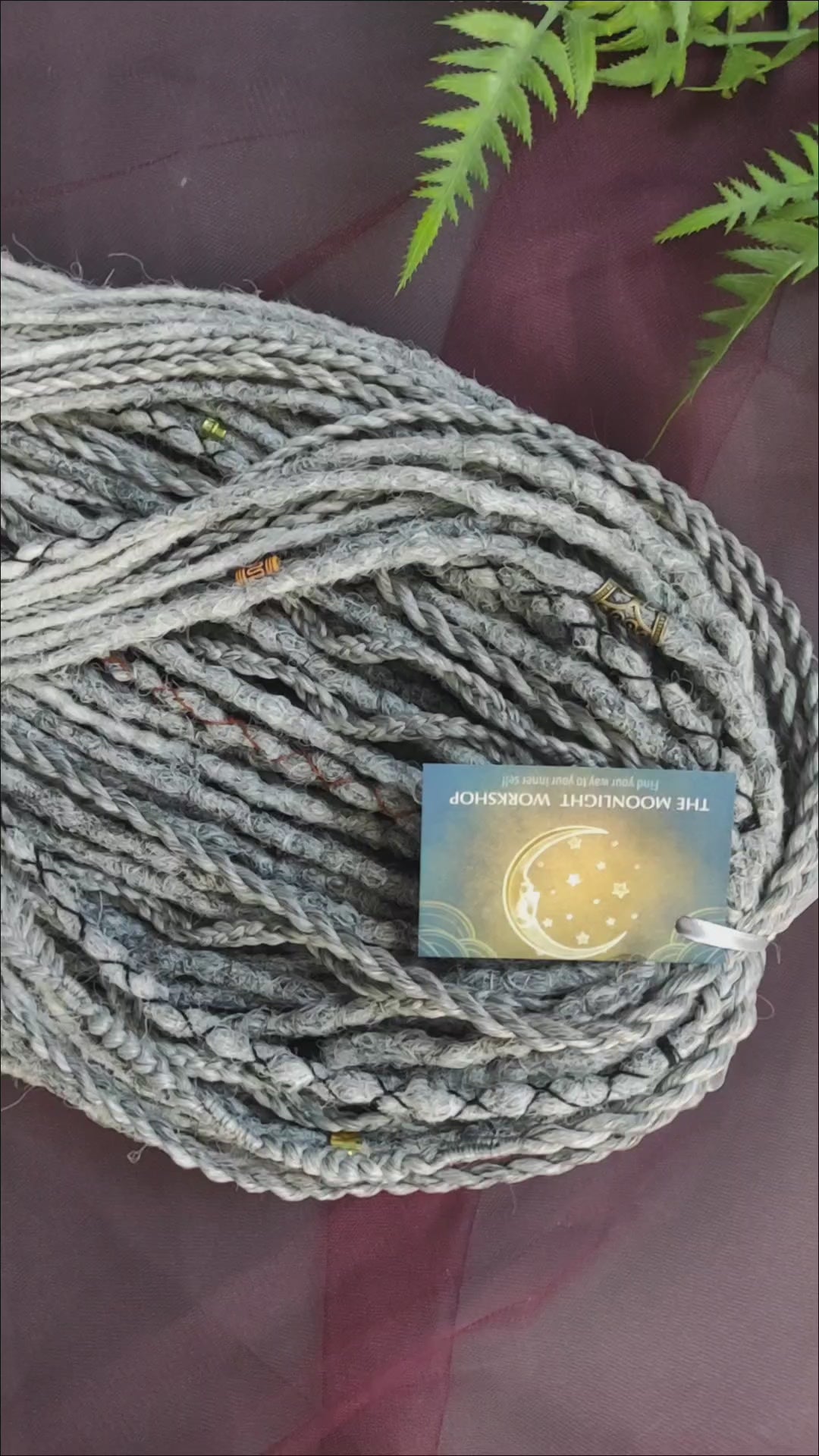 This set of synthetic dreadlocks combines elements of a Viking-inspired aesthetic.
Ombre from grey to platinum blonde double ended crochet dreads, braids, and Senegalese twists. Decoration is included. Reusable lightweight set made from high-quality synthetic hypoallergenic material kanekalon.

Standard length: ±22-24 inches (55-60 cm)
Thickness of dreads and braids: ±0.8 cm
