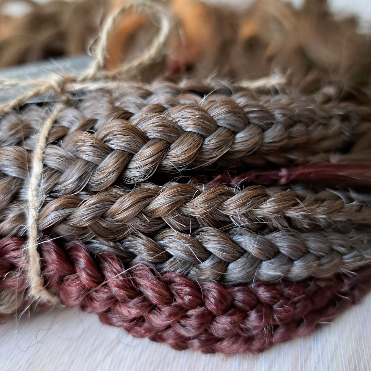 This moody, elegant set of soft, lightweight, and reusable synthetic brushable double-ended wavy dreadlocks features 2 shades of brown as the main color, enriched with calico strands.
