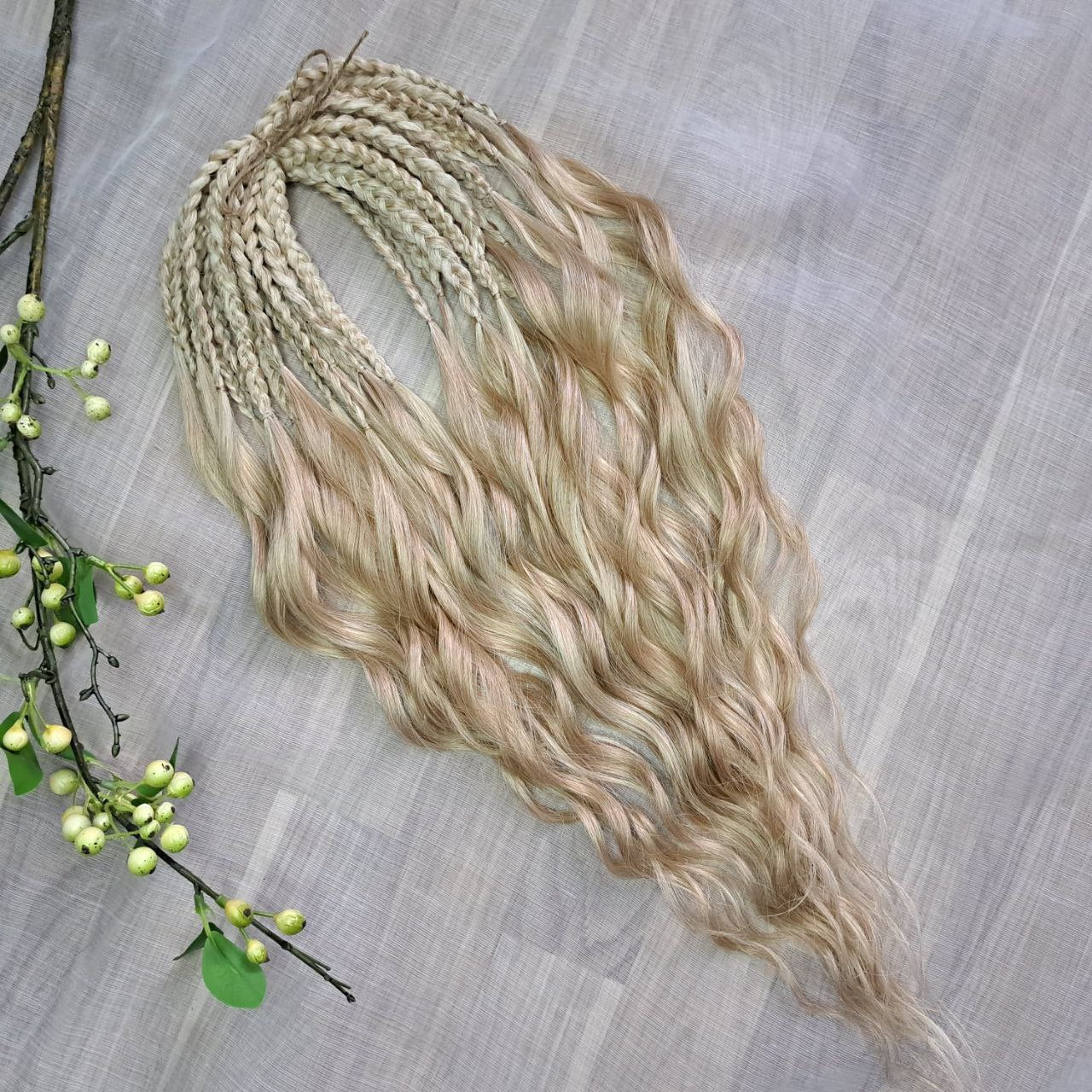 brushable golden blonde curls