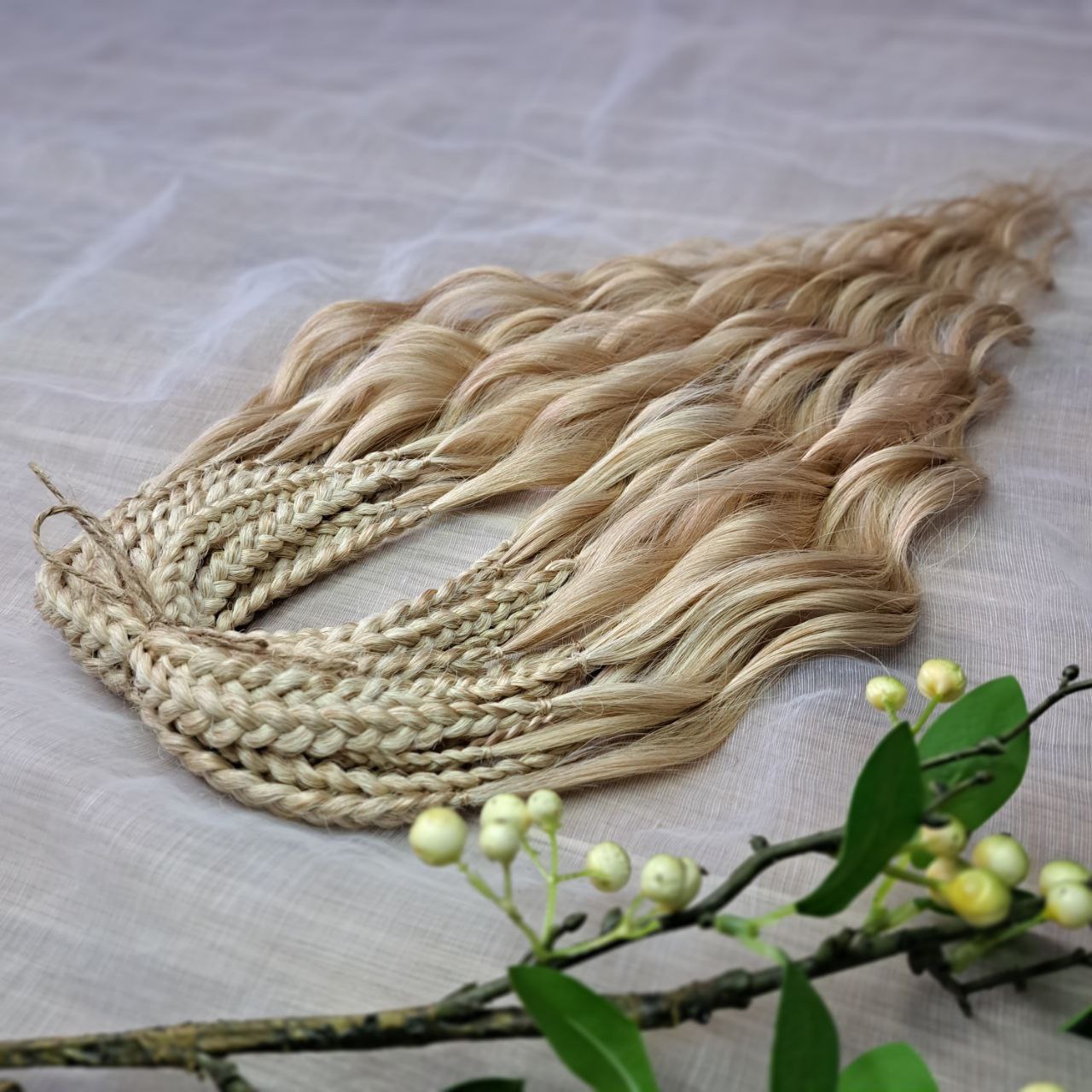 brushable golden blonde curls